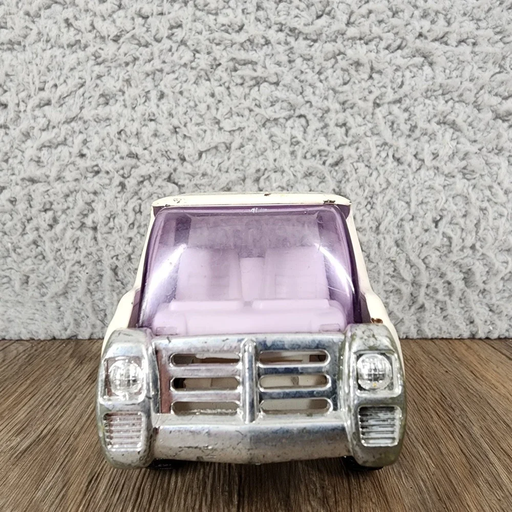 Vintage Buddy L Pepsi Semi Truck Cab White Pressed Steel Toy Japan 4.75
